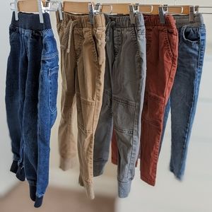 5PCS Toddler Boys' Pull-On Pants